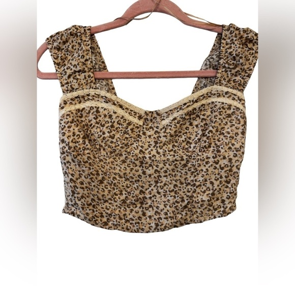 Kirious Animal Print Crop Top M - Picture 1 of 3